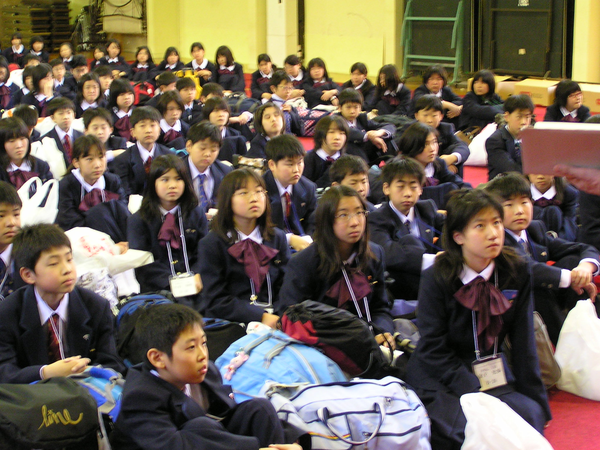 中学　合宿 