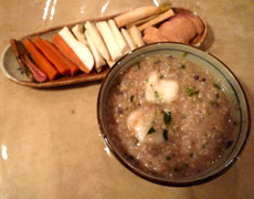 小豆ご飯を使った七草粥